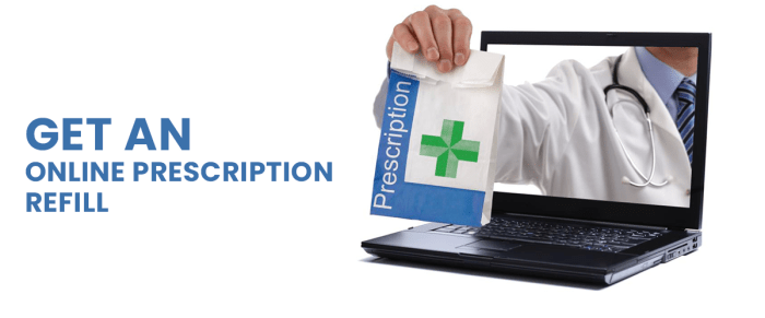Telemedicine services for prescription refills